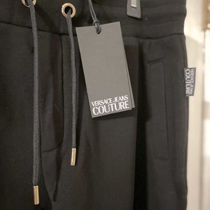 Versace Jeans Couture Mens Black Sweatpants Size XL With Tags Never Worn